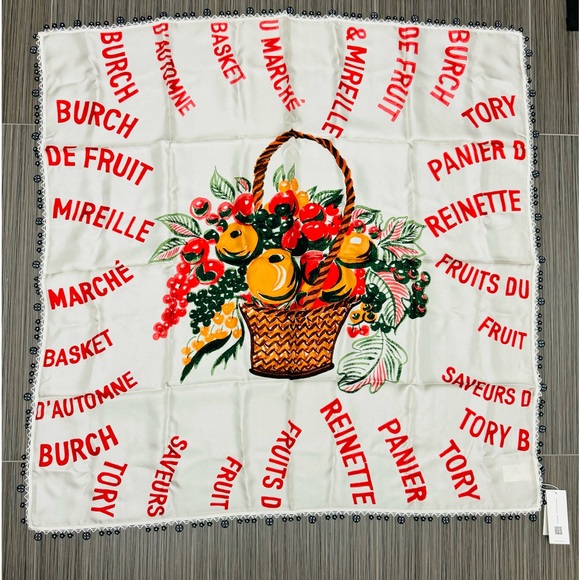 Tory Burch scarf floral flower print - Picture 7 of 12